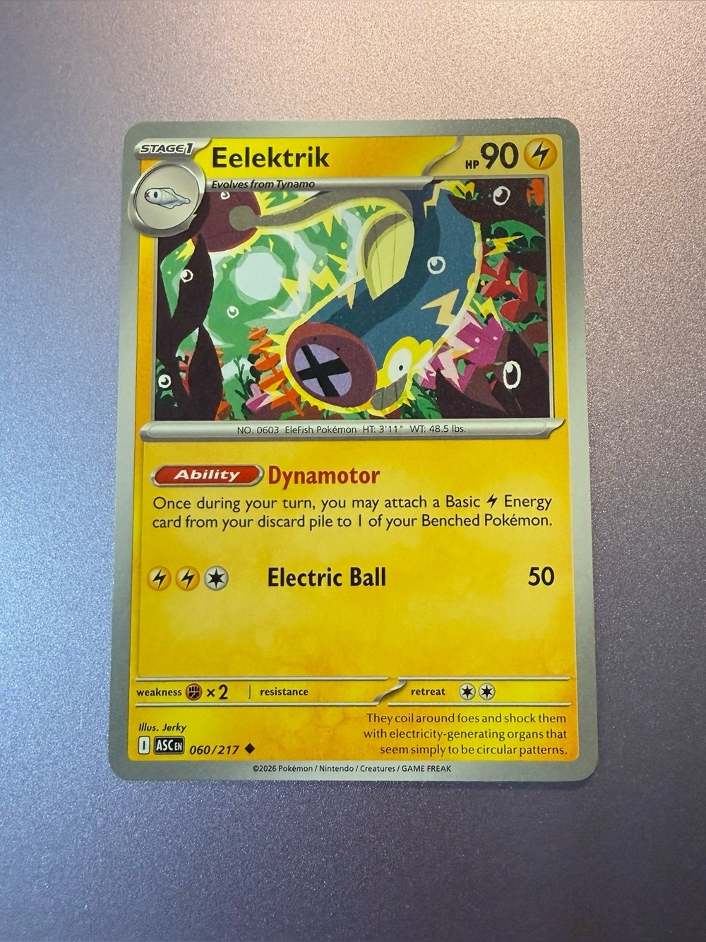 Pokemon TCG Eelektrik 060/217